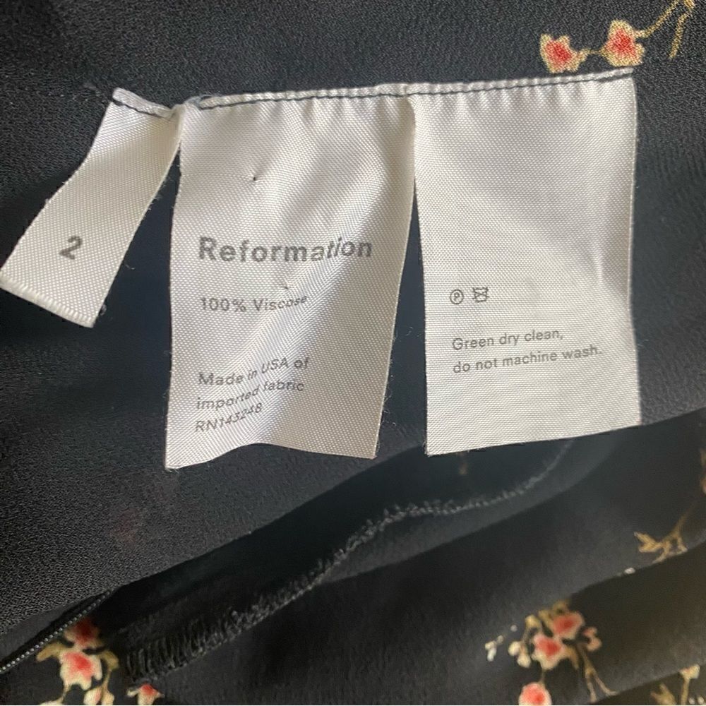 Reformation Wildflower Fiji Dress Size 2 - Picture 10 of 10